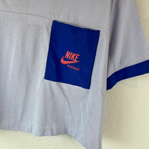 NWT Nike purple oversized Crop Top Purple XL - Picture 4 of 8